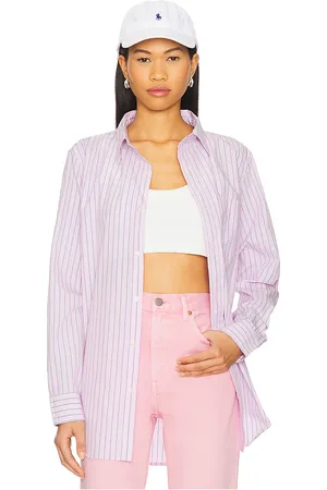 Denimist Boyfriend Shirt in - Pink. Size L (also in M, S, XS).