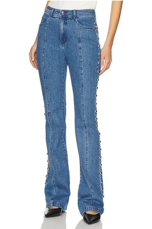 Cinq A Sept Denim Shailene Pant in - Blue. Size 0 (also in 00, 10, 2, 4, 6, 8).