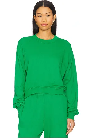 Michael Lauren Exon Crew Neck Pullover in - Green. Size L (also in M, S, XL, XS).