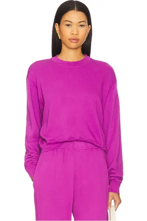 Michael Lauren Exon Crew Neck Pullover in - Purple. Size L (also in M, S, XL, XS).