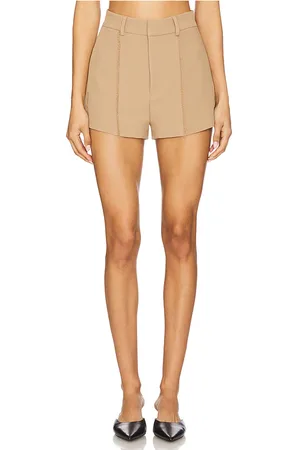 NONchalant Label Hedda Short in - Beige. Size L (also in M, XL, XS).