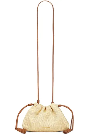 VERONICA BEARD Small Raffia Slouch Clutch in - Beige. Size all.