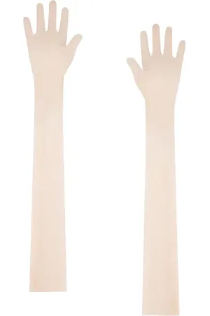 Norma Kamali Long Gloves in - Blush. Size M/L (also in XS/S).