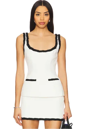 MAJORELLE Ilona Top in - White. Size L (also in M, S, XL, XS).