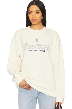 Être Cécile Future Classics Boyfriend Sweatshirt in - Ivory. Size L (also in M, S, XL, XS).