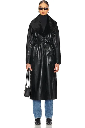 BLANK NYC Long Coat in - Black. Size L (also in S).