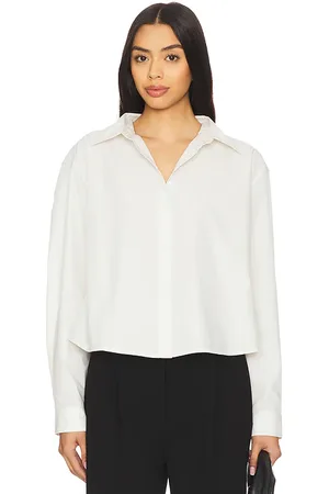 LnA Valyria Blouse in - White. Size L (also in M, S, XS).
