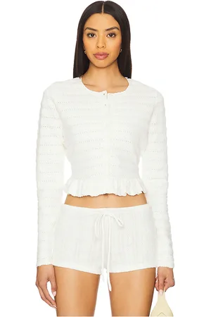 LOVESHACKFANCY Rogan Cardigan in - . Size L (also in M, S, XL).