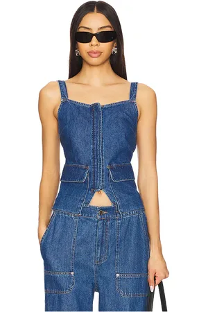 LnA Jordyn Top in - Blue. Size L (also in M, S, XS).