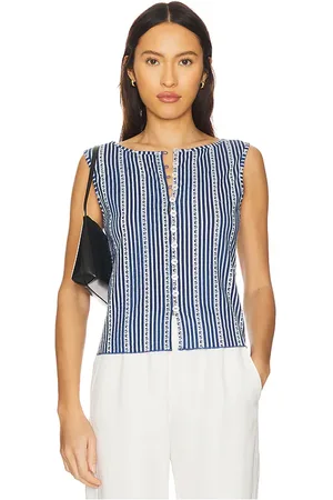 Free People Tilly Vest in - Navy. Size L (also in M, S, XS).