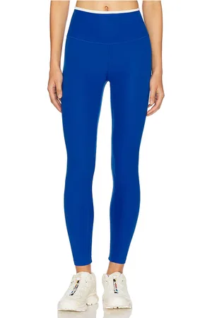 Splits59 Easton Rigor High Waist 7/8 Leggings in - Blue. Size L (also in M, S, XL, XS).