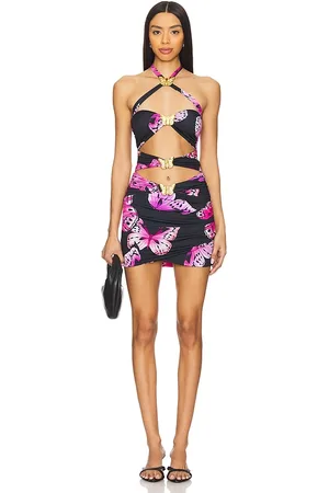 Cin Cin Marquee Dress in - Black,Purple. Size L (also in M, S, XL, XS).