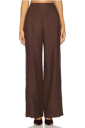 FAITHFULL THE BRAND X REVOLVE Ilride Pant in - Chocolate. Size L (also in M, S, XL).