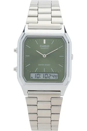Casio Aq230 Series Watch in - Metallic Silver. Size all.