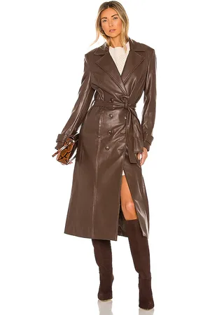 Bardot Faux Leather Trench Coat in - . Size L (also in XL).