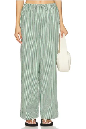 WeWoreWhat Tie Waist Pant in - Green. Size L (also in S, XS).