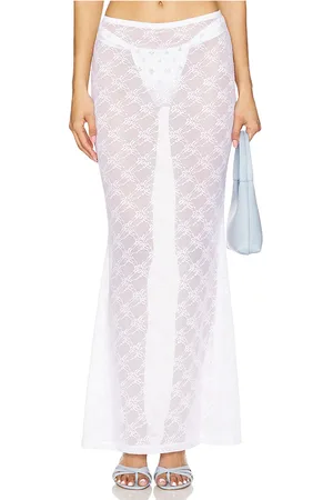 Montce Natalia Skirt in - White. Size L (also in M, S, XS).