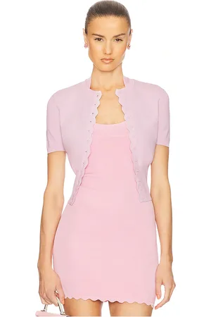 Helsa Elvira Cardigan Top in - Pink. Size L (also in M, S).