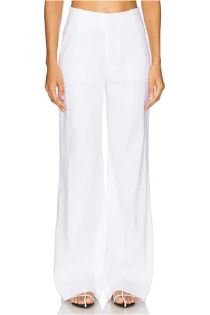 Favorite Daughter The Jones Linen Wide Leg Pant in - White. Size 10 (also in 12, 2, 6, 8).