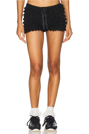DANIELLE GUIZIO Lena Ruffle Hot Short in - . Size L (also in M, S, XL, XS, XXS).
