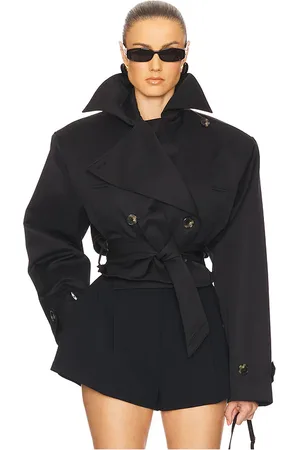 Helsa Oversized Cropped Trench in - . Size M (also in S, XL).