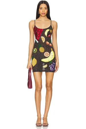 Leslie Amon Sparkly Dress in - Black. Size M (also in XL, XS).