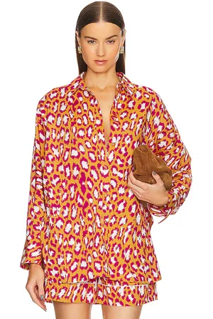 Diane von Furstenberg Caleb Blouse in - Red. Size M (also in S, XL, XS).