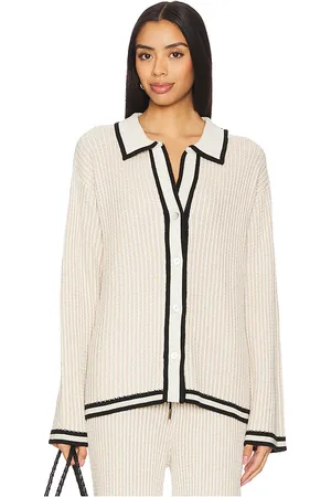 Sancia The Josefina Knit Shirt in - Beige. Size L (also in S, XS).