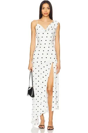 MORE TO COME Adela Midi Dress in - Ivory. Size L (also in M, S, XS, XXS).