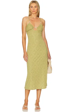 House of Harlow X Revolve Emily Midi Dress in - Green. Size L (also in XL).