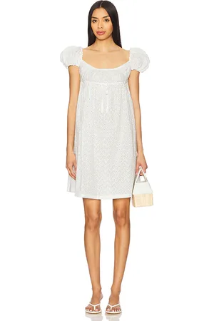 yuhan wang Puff Sleeve Embroidered Dress in - . Size M (also in S).