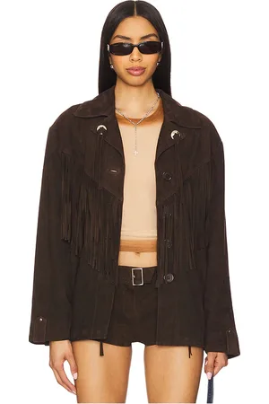 LaMarque X REVOLVE Alma Jacket in - Chocolate. Size L (also in S).