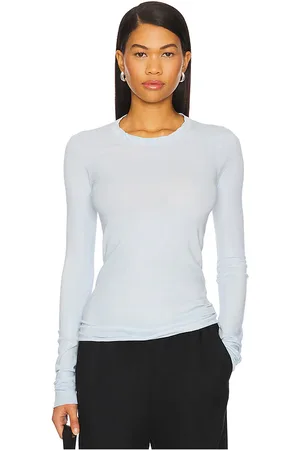 Cotton Citizen Marbella Long Sleeve in - Baby Blue. Size L (also in M, S, XS).