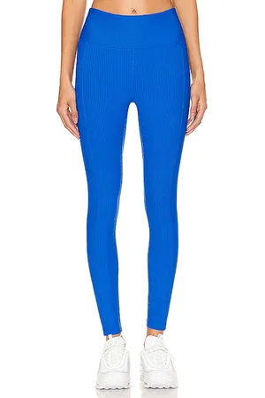 YEAR OF OURS Ribbed Pocket Legging in - Blue. Size L (also in M).
