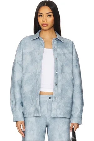 LaMarque Sidonie Shacket in - Baby Blue. Size L (also in M, S, XS).