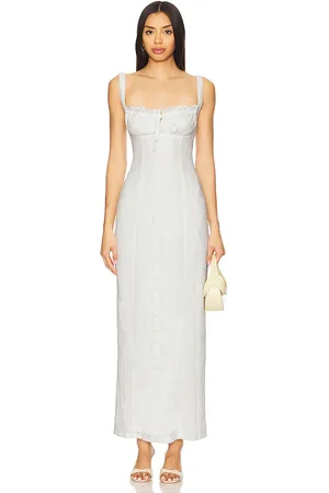 MORE TO COME Lainey Maxi Dress in - Ivory. Size L (also in XL).