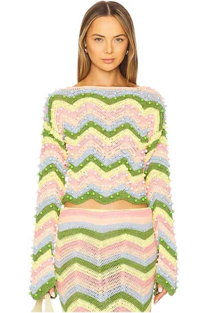 CeliaB X Revolve Long Sleeve Top in - Pink,Yellow,Green. Size L (also in S, XS).