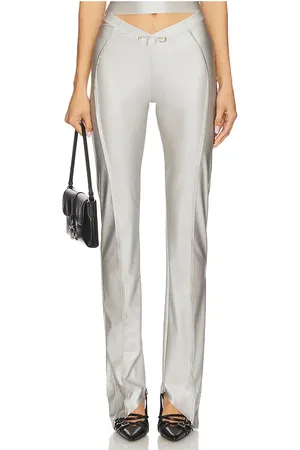 Sami Miro Asymmetric Pant in - Metallic Silver. Size M (also in S, XS).