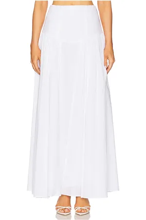 Bardot Amorette Maxi Skirt in - White. Size 10 (also in 12, 4, 6, 8).