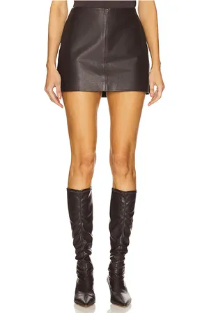 St Agni Leather Mini Skirt in - . Size L (also in M).