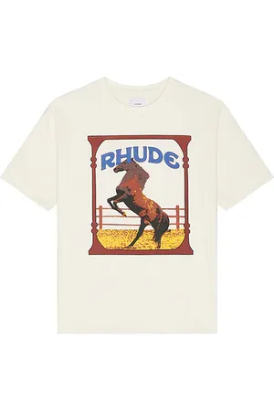 Rhude Cadre Tee in - White. Size L (also in M, S).