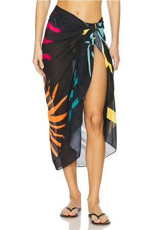Cala De La Cruz Luana Sarong in - Black. Size all.