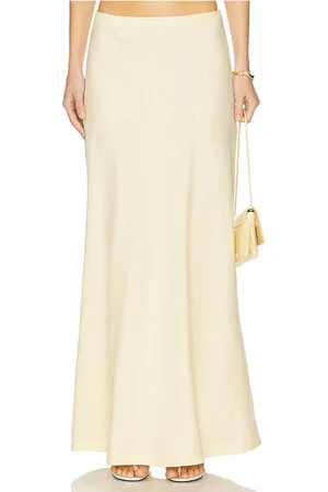 FAITHFULL THE BRAND X REVOLVE Antibes Skirt in - Lemon. Size L (also in M, S, XL, XS).