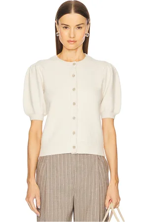 BROCHU WALKER Havana Cardigan in - Ivory. Size L (also in XS).