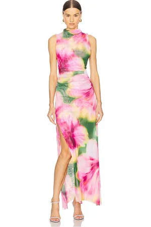 MISA Athena Dress in - Fuchsia. Size L (also in XXS).