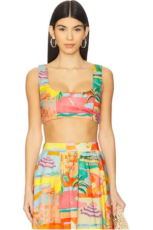 Show Me Your Mumu Pisa Top in - Orange. Size L (also in M, S).