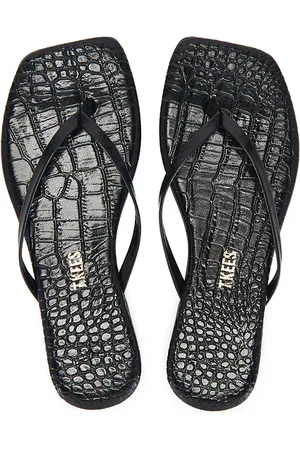 Tkees Square Toe Lily Sandal in - Black. Size 10 (also in 7, 8, 9).