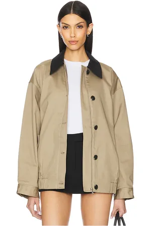 EAVES Yuna Jacket in - Beige. Size L (also in M, S, XL, XS, XXS).