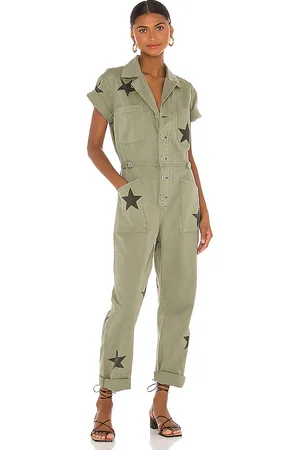 Pistola Grover Jumpsuit in - Olive. Size M (also in S, XS).