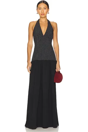 MORE TO COME Lile Maxi Dress in - Black. Size L (also in XL).